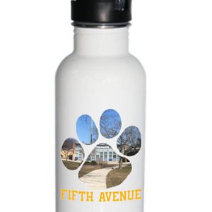 Fifth Avenue Tiger Paw 21oz Stainless Steel Water Bottle