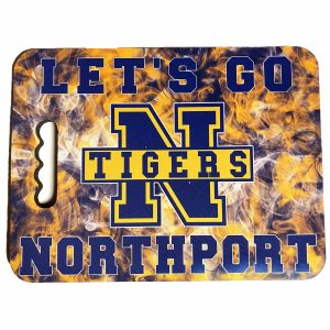 Northport Tigers Navy and Gold Smoke Stadium Cushion