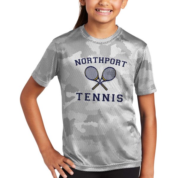 Northport Tennis Youth CamoHex Tee