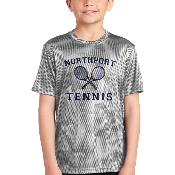 Northport Tennis Youth CamoHex Tee
